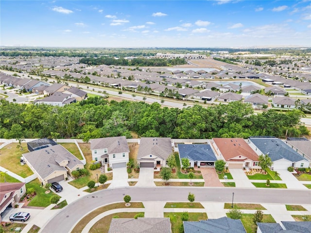 aerial view of residential area