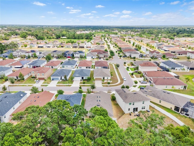 aerial perspective of suburban area