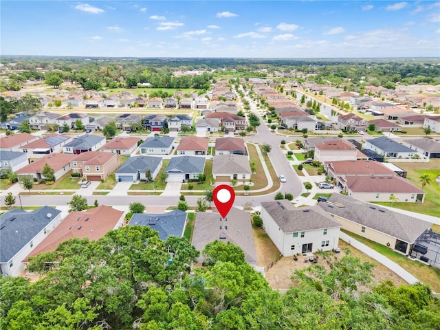 aerial perspective of suburban area