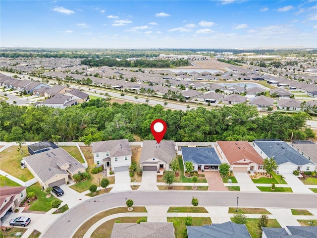 aerial view of residential area