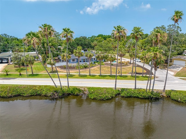 401 Whitcomb Blvd, Tarpon Springs, FL 34689 - aerial view of a large body of water and a tree filled landscape