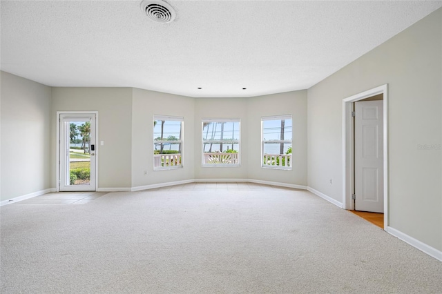 401 Whitcomb Blvd, Tarpon Springs, FL 34689 - unfurnished living room featuring light carpet and baseboards