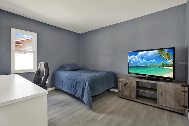 5875 Darren Ct N, Clearwater, FL 33760 - bedroom with light wood finished floors and baseboards