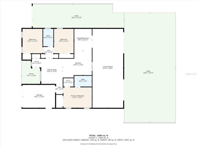 5875 Darren Ct N, Clearwater, FL 33760 - room layout