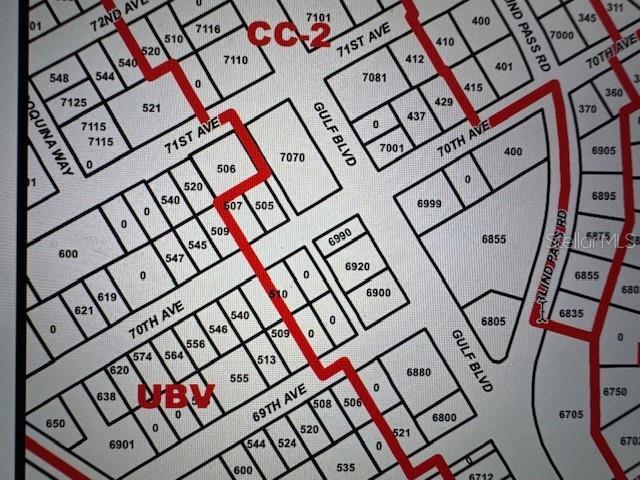 510 70th Ave, St Pete Beach, FL 33706 - map showing property parcels
