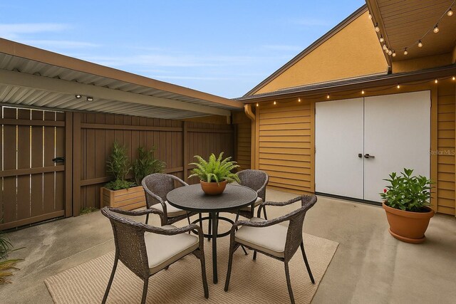1864 Clearbrooke Dr, Clearwater, FL 33760 - view of patio / terrace featuring outdoor dining space