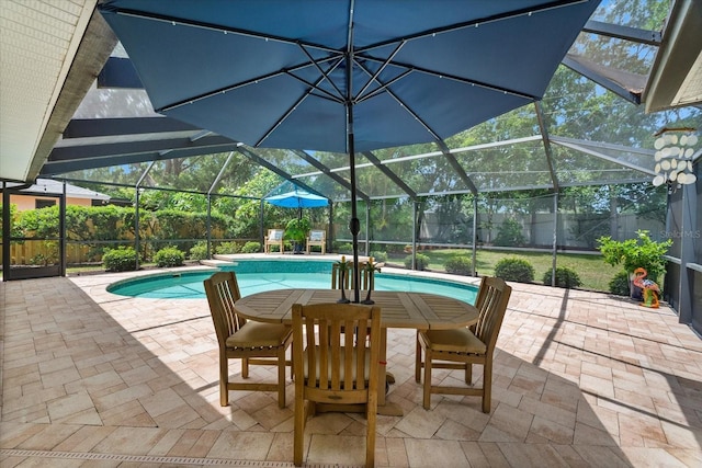 535 Sandy Hook, Palm Harbor, FL 34683 - view of pool featuring a lanai and a patio area