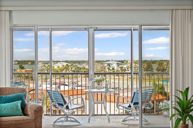 sunroom with healthy amount of natural light