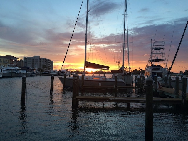 dock with a water view