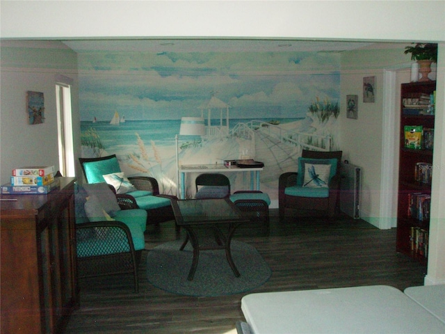 2980 Haines Bayshore Rd Unit 124, Clearwater, FL 33760 - living area with wood finished floors and baseboards