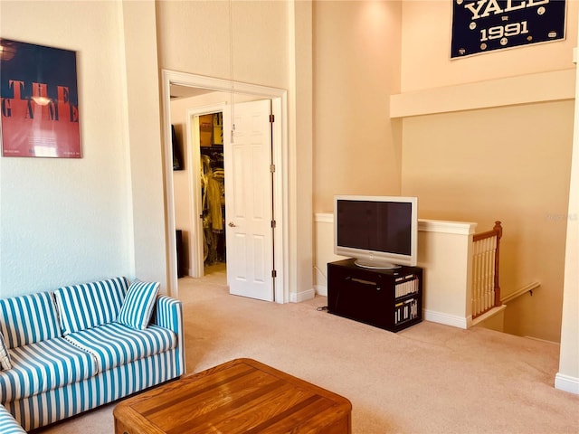 184 Banyan Bay Dr, Saint Petersburg, FL 33705 - living area featuring carpet flooring and baseboards