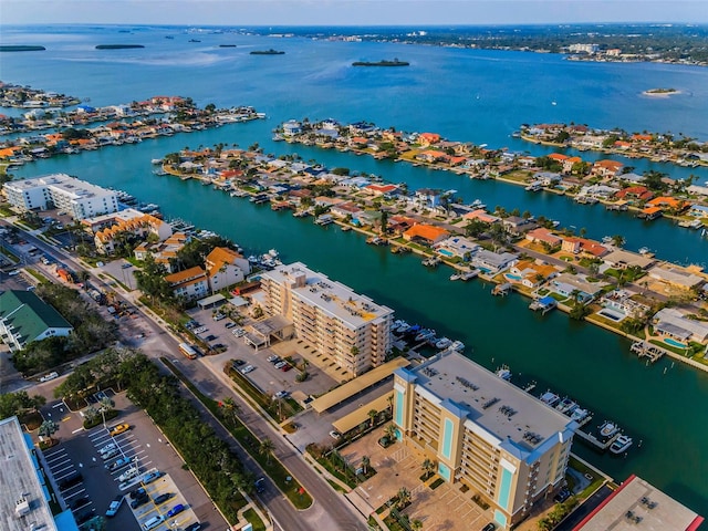 drone / aerial view of a large body of water