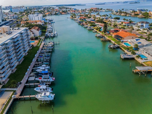 view of urban area with a nearby body of water