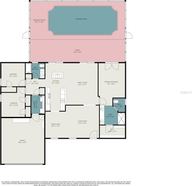 16201 Country Crossing Dr, Tampa, FL 33624 - floor plan / room layout