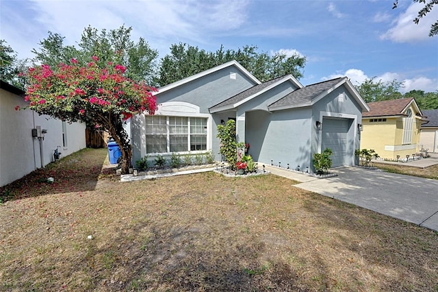 759 Cape Cod Cir, Valrico, FL 33594 - single story home with an attached garage, stucco siding, driveway, and a shingled roof