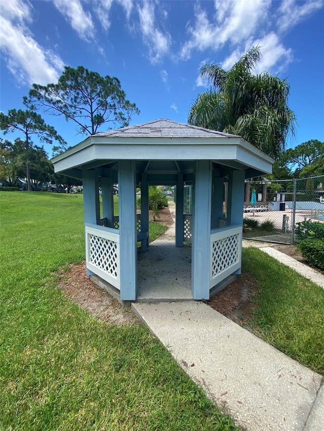 2390 Bentley Dr, Palm Harbor, FL 34684 - view of property's community with a gazebo