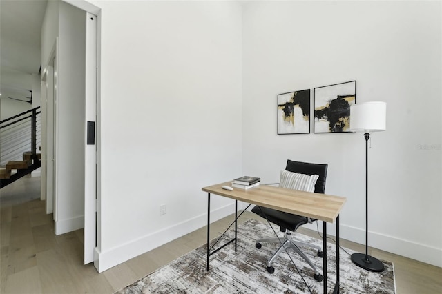 3817 W San Nicholas St, Tampa, FL 33629 - office with baseboards and wood finished floors