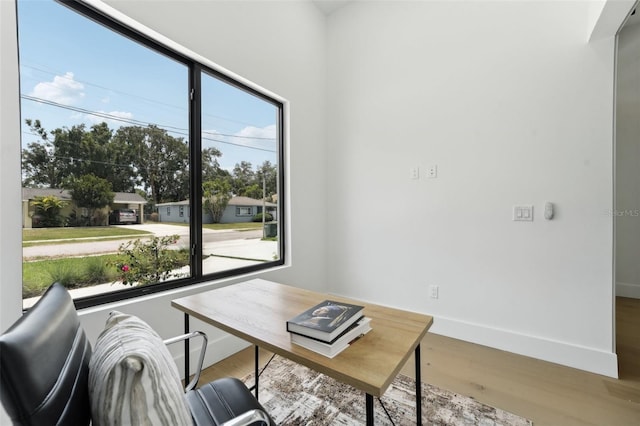 3817 W San Nicholas St, Tampa, FL 33629 - office area with wood finished floors and baseboards
