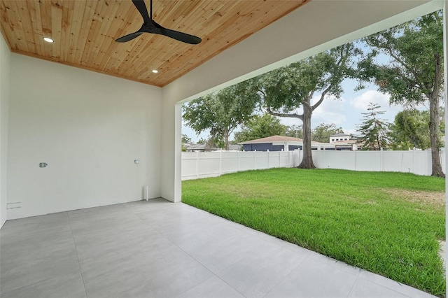 3817 W San Nicholas St, Tampa, FL 33629 - view of patio featuring ceiling fan