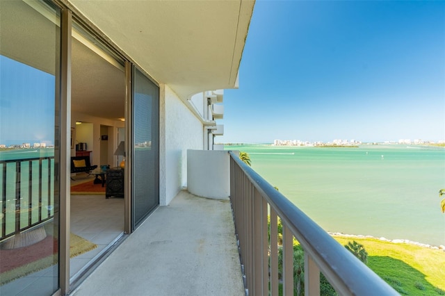 80 Rogers St Unit 6D, Clearwater, FL 33756 - balcony with a water view
