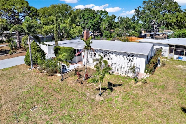 3501 63rd St N, Saint Petersburg, FL 33710 - view from above of property featuring a tree filled landscape