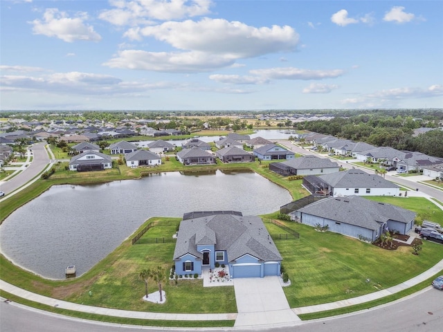 12710 Wheatgrass Ct, Parrish, FL 34219 - aerial view of residential area featuring a nearby body of water