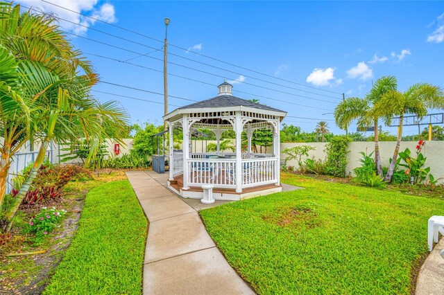 1100 E Bay Dr Unit 60, Largo, FL 33770 - view of yard with a gazebo