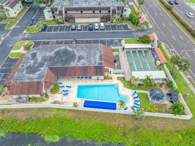 1100 E Bay Dr Unit 60, Largo, FL 33770 - bird's eye view of a pool area