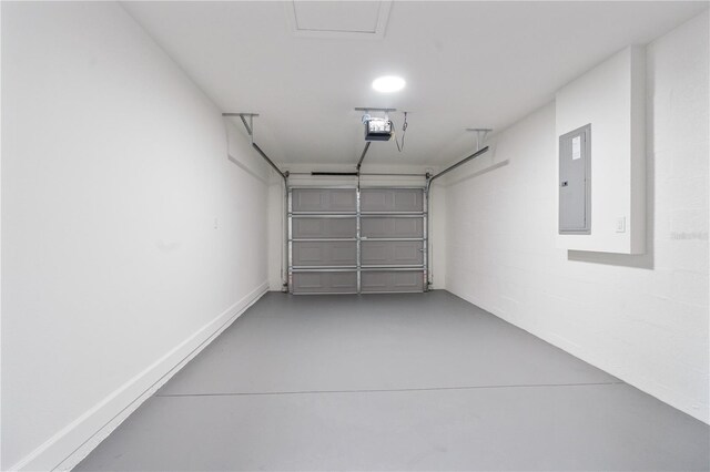 2680 SW 144th Ct, Ocala, FL 34481 - garage featuring a garage door opener and electric panel
