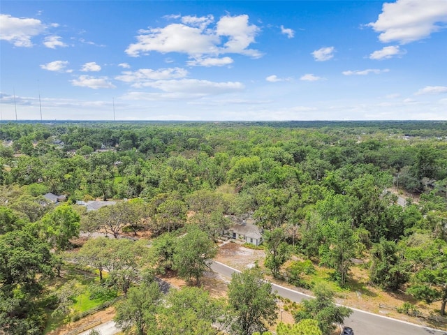 aerial view of a forest