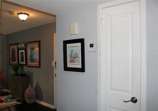 hall with baseboards