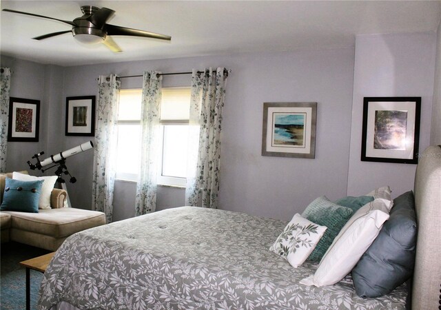 7200 Sunshine Skyway Ln S Unit 2E, Saint Petersburg, FL 33711 - bedroom featuring a ceiling fan