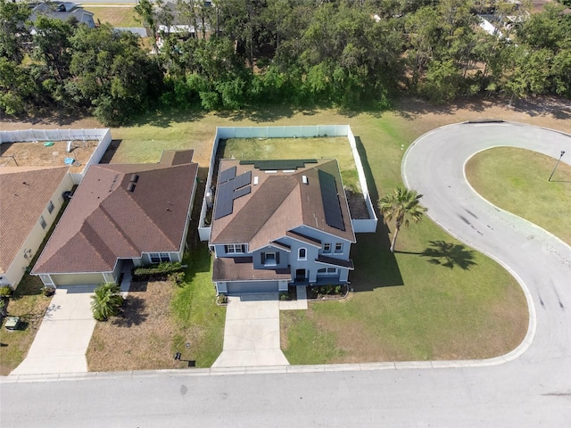view from above of property