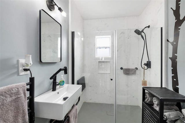 931 28th Ave N, Saint Petersburg, FL 33704 - full bathroom with a marble finish shower and vanity