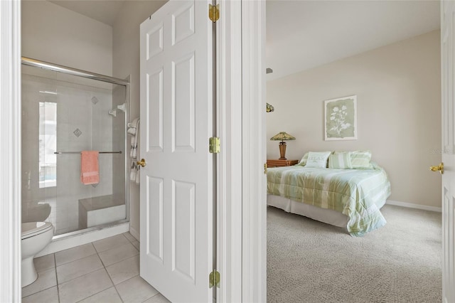7206 River Country Dr, Weeki Wachee, FL 34607 - bedroom featuring light tile patterned flooring and baseboards