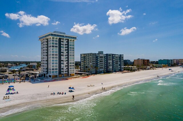 17408 Gulf Blvd Unit 203, Redington Shores, FL 33708 - aerial view of waterfront with a beach