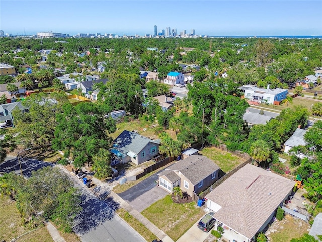 2018 21st St S, Saint Petersburg, FL 33712 - aerial perspective of suburban area with a view of skyline