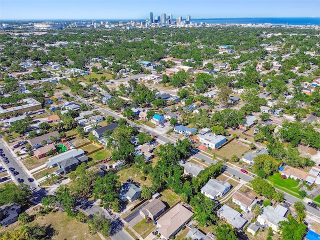 2018 21st St S, Saint Petersburg, FL 33712 - aerial view of property and surrounding area with nearby urban area