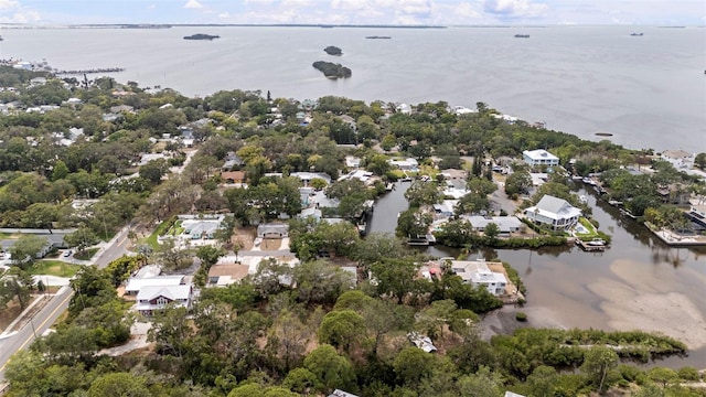 608 Betmor Ln, Palm Harbor, FL 34683 - aerial overview of property's location featuring a nearby body of water and nearby suburban area