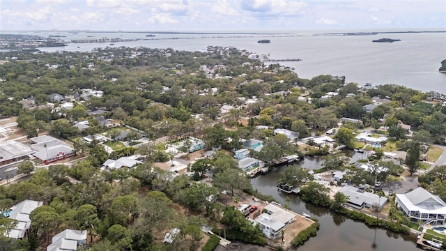 608 Betmor Ln, Palm Harbor, FL 34683 - aerial view of property's location featuring a large body of water and nearby suburban area