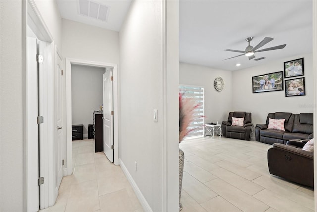 19212 Sunlake Blvd, Lutz, FL 33558 - hall featuring light tile patterned floors