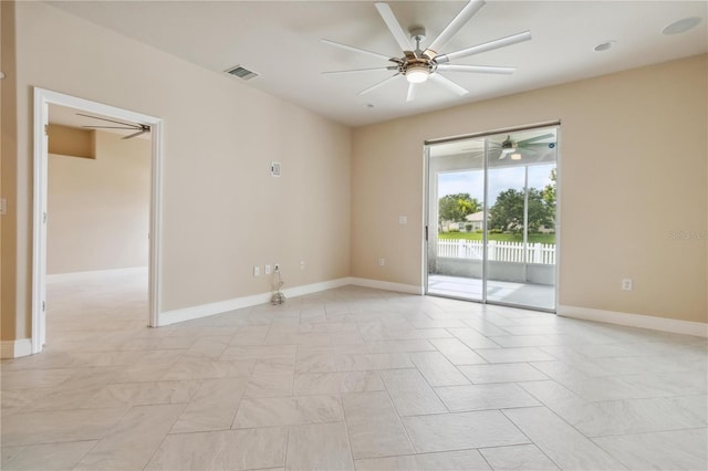 2262 Lune Ct, Melbourne, FL 32904 - spare room featuring ceiling fan and baseboards