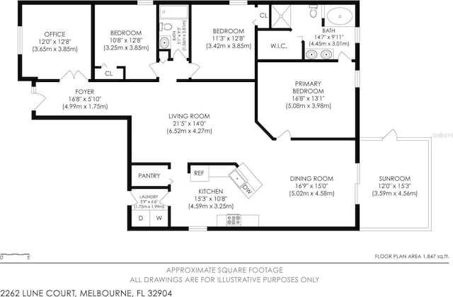 2262 Lune Ct, Melbourne, FL 32904 - property floor plan