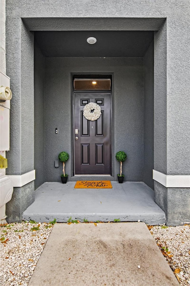 2906 Boxwood Grove Row, Wesley Chapel, FL 33543 - entrance to property with stucco siding