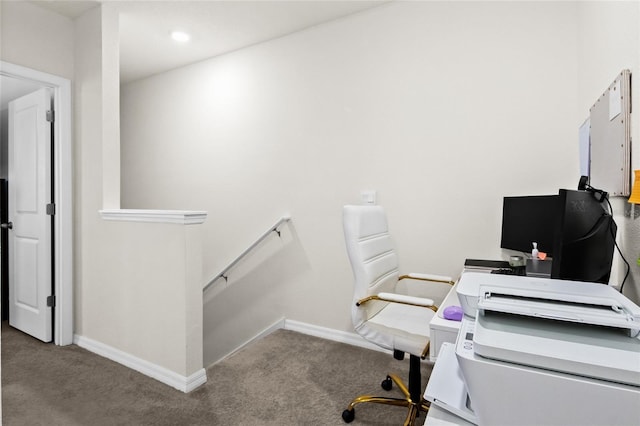2906 Boxwood Grove Row, Wesley Chapel, FL 33543 - carpeted home office with baseboards