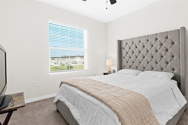 2906 Boxwood Grove Row, Wesley Chapel, FL 33543 - bedroom with carpet, baseboards, and a ceiling fan