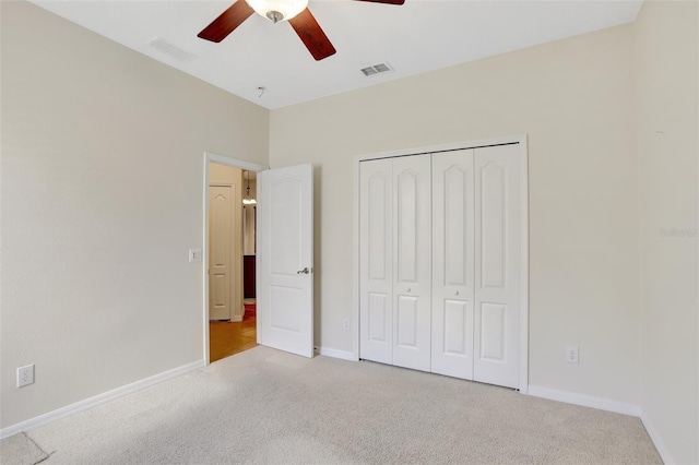13708 Old Dock Rd, Orlando, FL 32828 - unfurnished bedroom with carpet, baseboards, a closet, and ceiling fan