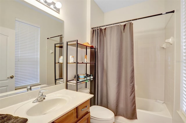 13708 Old Dock Rd, Orlando, FL 32828 - full bathroom with toilet, shower / bath combo, and vanity
