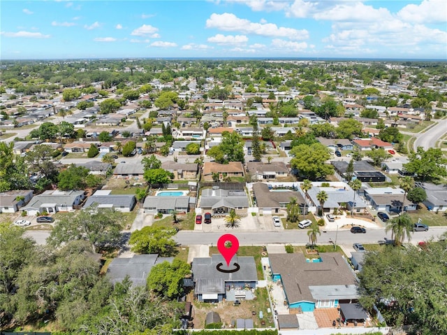 9126 Greenbriar Ln, Port Richey, FL 34668 - aerial overview of property's location with nearby suburban area