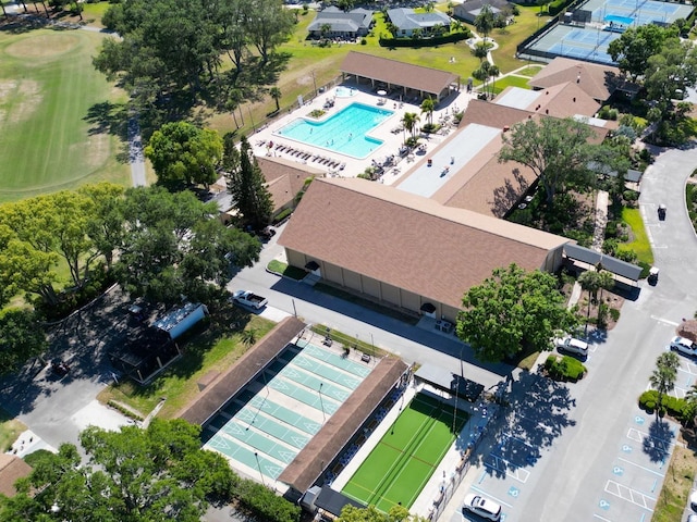 3224 Hilary Cir, Palm Harbor, FL 34684 - bird's eye view of a pool